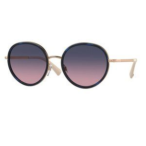 VALENTINO VA2051 3004I6 Blue Havana / Gold Gradient Sunglasses